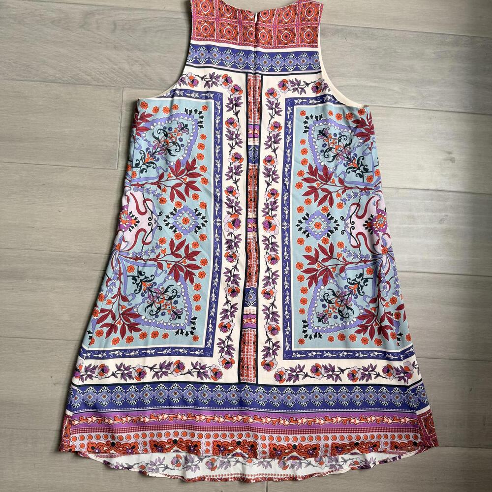 Abbetine Sleeveless Patterned Mini Shift Dress Si… - image 7